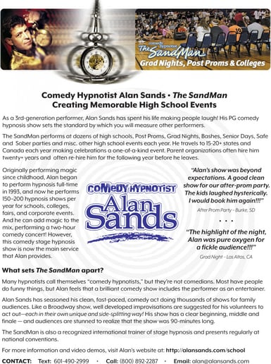 Gallery photo 10 of Comedy Hypnotist Alan Sands