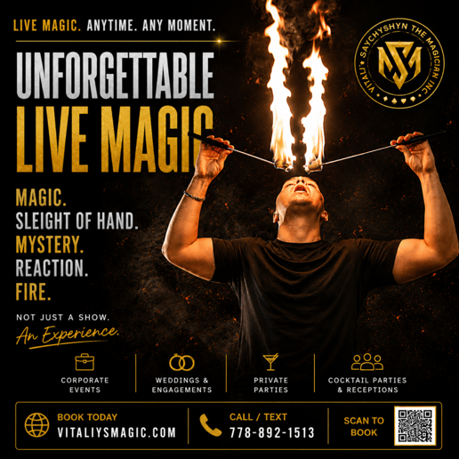Gallery photo 3 of Vitaliy Savchyshyn - Corporate/Party Magician