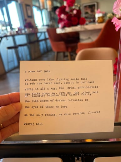 Gallery photo 2 of Custom Typewriter Poetry