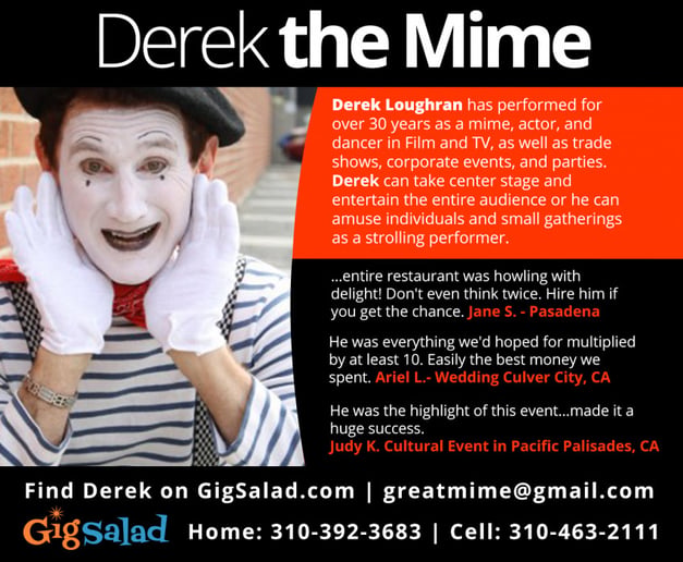 Gallery photo 13 of Derek the Mime