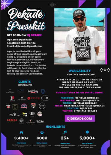 Gallery photo 1 of Djdekade Productions Llc