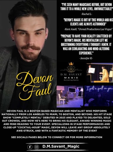 Gallery photo 3 of D.M Savant Magic
