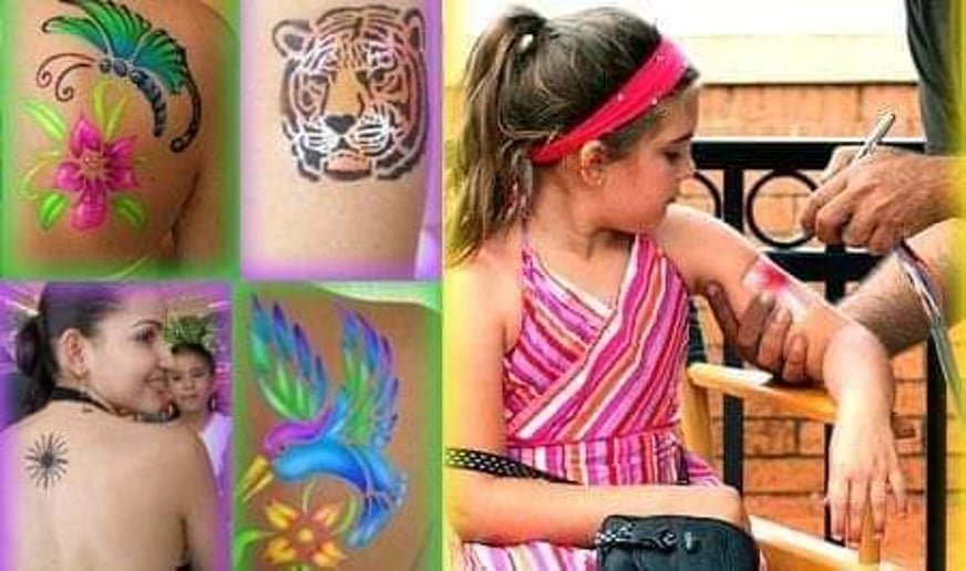 Gallery photo 3 of Donald Airbrush Temporary Tattoos