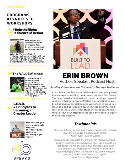 Gallery photo 6 of Erin Brown - Your Resilience Speaker