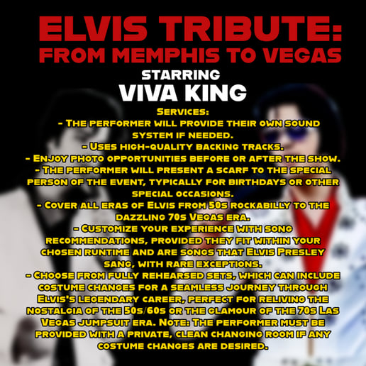 Gallery photo 2 of Elvis Tribute: From Memphis to Vegas Starring Viva King