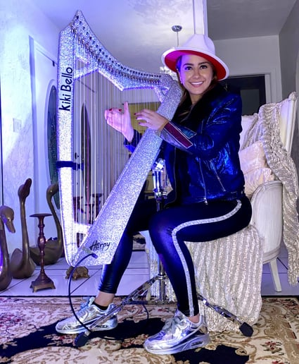 Gallery photo 1 of Electro and Classical Harpist Kiki Bello