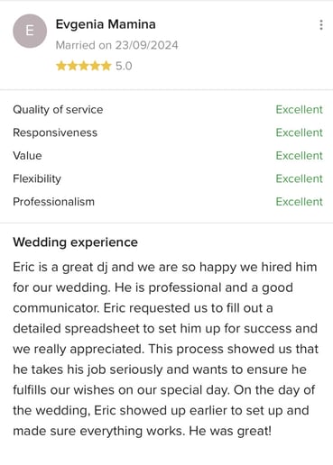 Gallery photo 5 of Eric's DJ Services