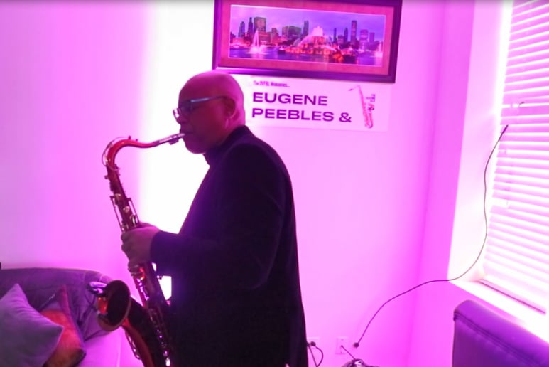 Gallery photo 5 of Eugene Peebles with "The Talking Sax"