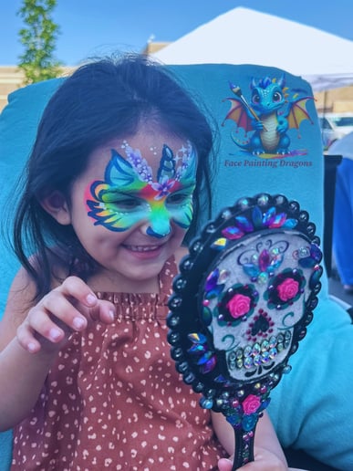 Gallery photo 3 of FacePainting Dragons, Doodles, & Daisies