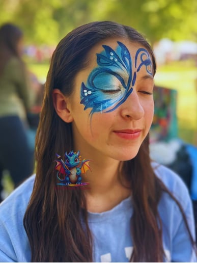 Gallery photo 5 of FacePainting Dragons, Doodles, & Daisies
