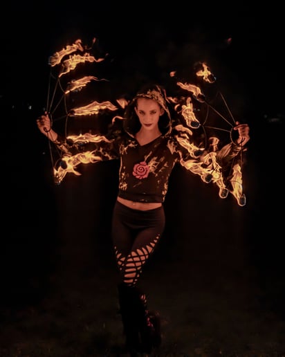 Gallery photo 3 of Miss Twisted Rose Fire & LED Dancing