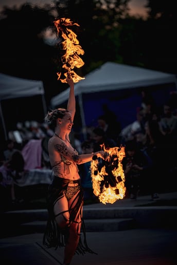 Gallery photo 2 of Fire Fans, Fire Eating, Charcoal