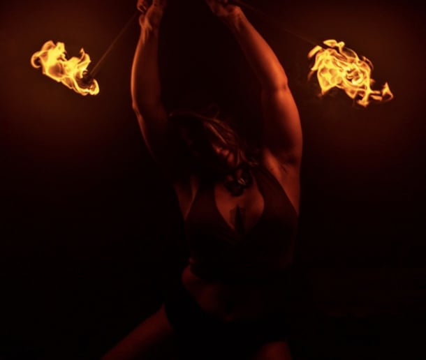 Gallery photo 1 of Fire Shows, LED Dancers, and Aerial Arts with Sammi-Rai