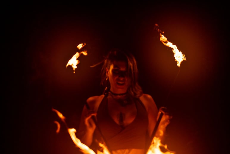 Gallery photo 2 of Fire Shows, LED Dancers, and Aerial Arts with Sammi-Rai