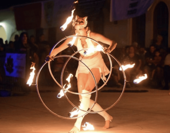 Gallery photo 2 of Fire Performer, Hula Hoops, Burlesque