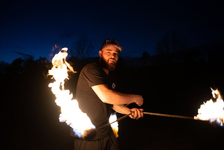 Gallery photo 1 of Fire Poi Jugglers