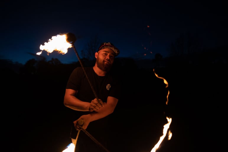 Gallery photo 2 of Fire Poi Jugglers