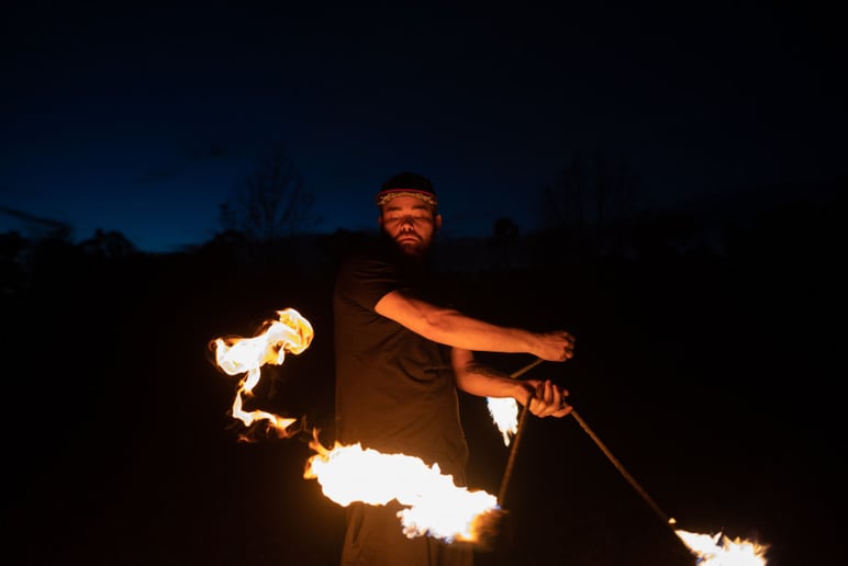 Gallery photo 3 of Fire Poi Jugglers