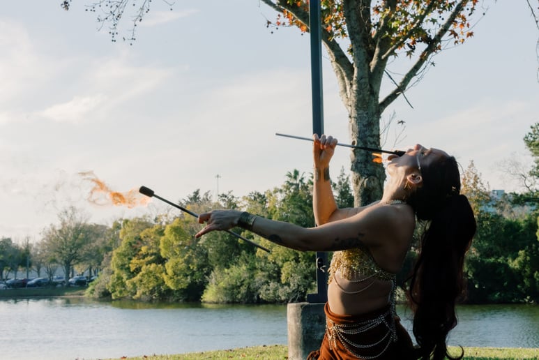 Gallery photo 9 of Fire Sacral Flow: Fire and LED Performer