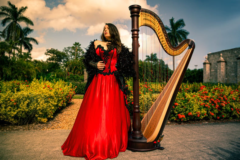 Gallery photo 3 of Gabriela Harpist