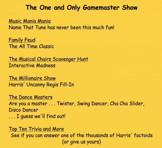 Gallery photo 1 of The Gamemaster Show