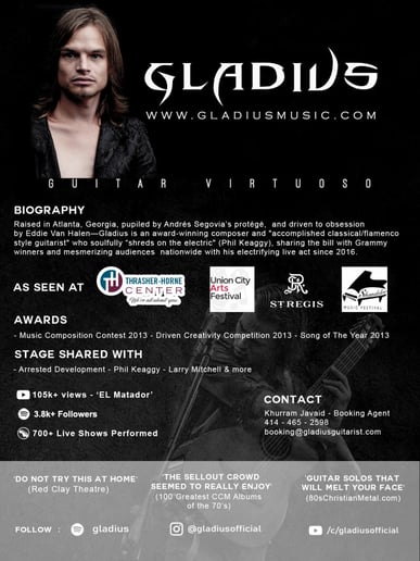 Gallery photo 20 of Gladius (Guitarist): Flamenco, Spanish, Classical - Atlanta
