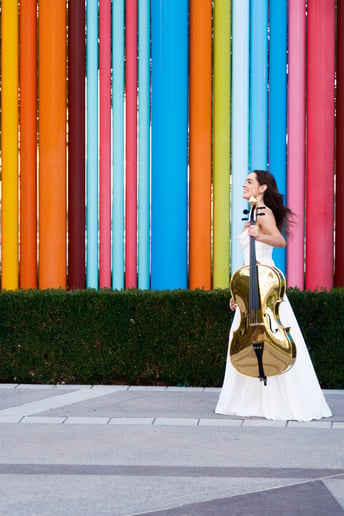 Gallery photo 3 of Golden Cello Girl