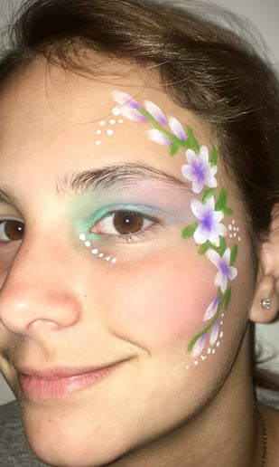 Gallery photo 2 of Green Dragonfly Face Painting