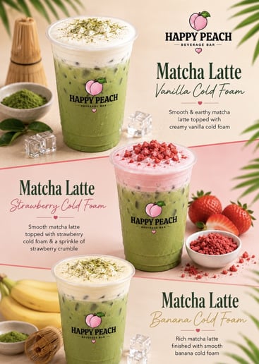 Gallery photo 1 of Happy Peach Beverage Bar