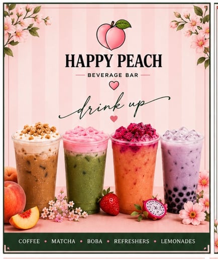 Gallery photo 6 of Happy Peach Beverage Bar