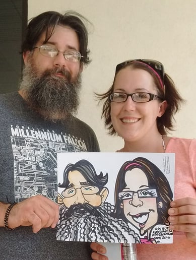 Gallery photo 5 of Live Caricature Entertainment!