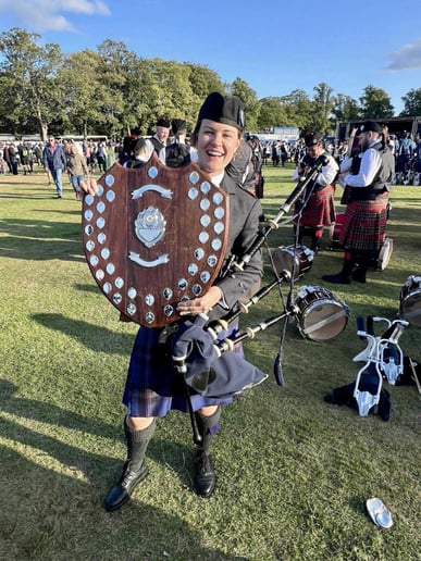 Gallery photo 2 of Kathleen Brown, Scottish Highland Bagpipes, DMV