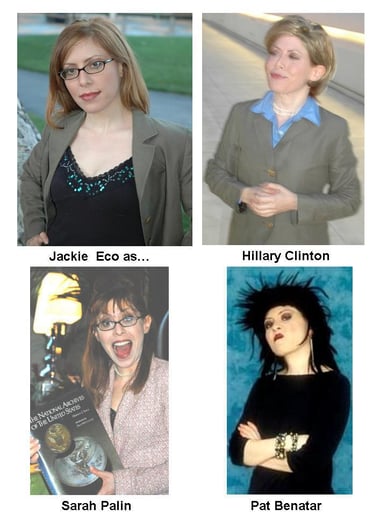 Gallery photo 1 of Jackie Eco as Hillary Clinton and more...