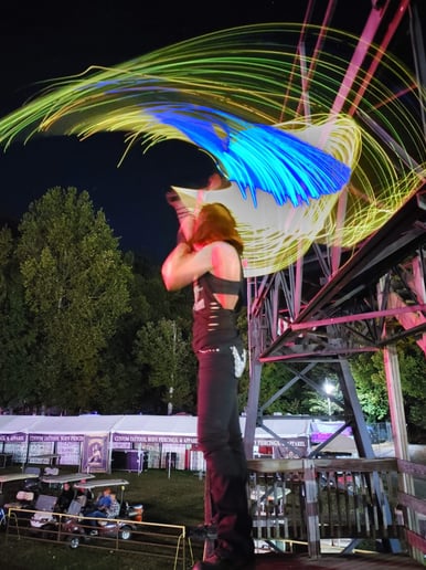 Gallery photo 4 of Illuminated Leather Cloaked Gypsy
