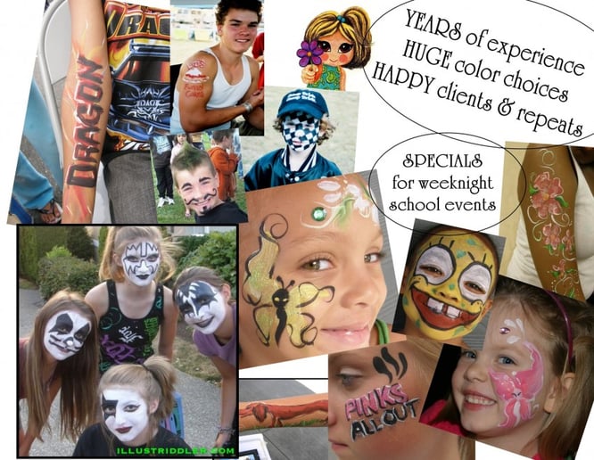 Gallery photo 10 of illustriddler, LLC face painting & art
