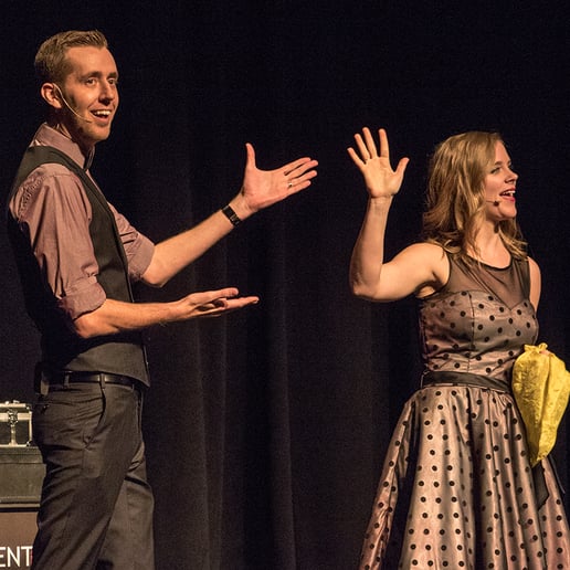 Gallery photo 5 of Brent and Sarah's Comedy Magic Show