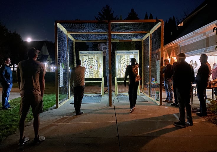 Gallery photo 1 of Indoor/Outdoor Mobile Axe Throwing