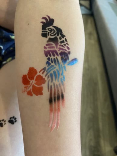 Gallery photo 1 of Inkalumpa Temporary Airbrush Tattoos