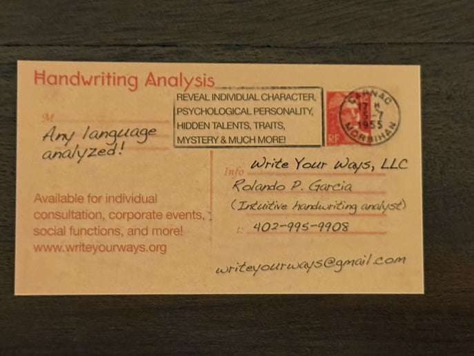 Gallery photo 2 of Intuitive Handwriting Analyst