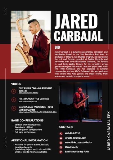 Gallery photo 4 of Jared Carbajal Saxophone
