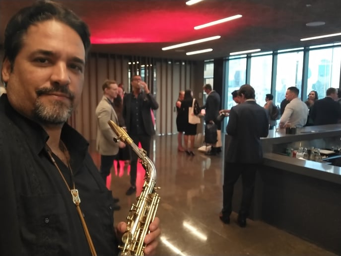 Gallery photo 5 of One Man Band Saxophone Player