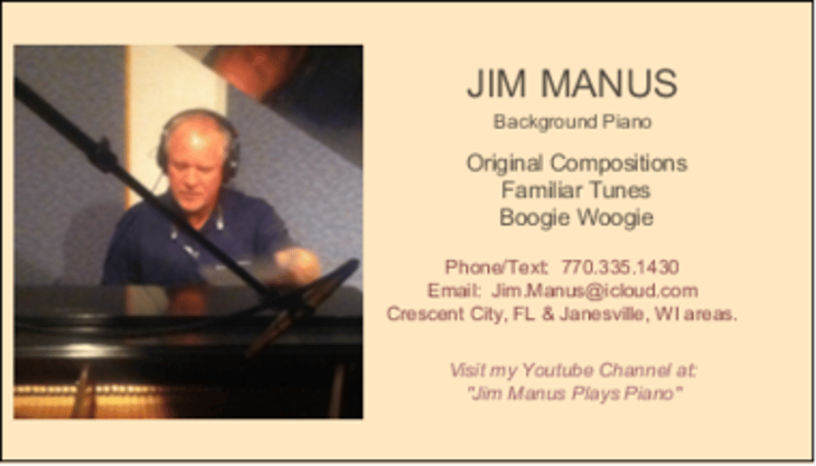 Gallery photo 3 of Jim Manus Plays Piano