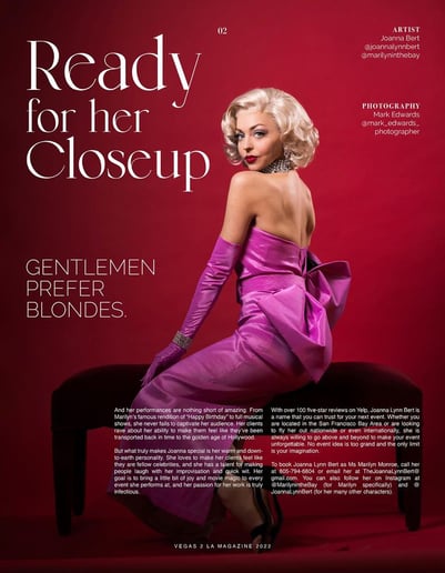 Gallery photo 16 of Joanna Lynn as Marilyn Monroe and Lucille Ball