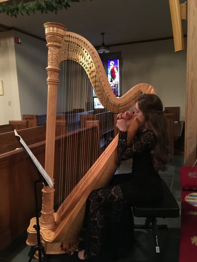 Gallery photo 1 of Joanna Rose - Harpist/Pianist/Vocalist