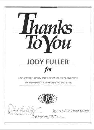 Gallery photo 59 of Jody Fuller: Comedian. Speaker. Writer. Soldier.