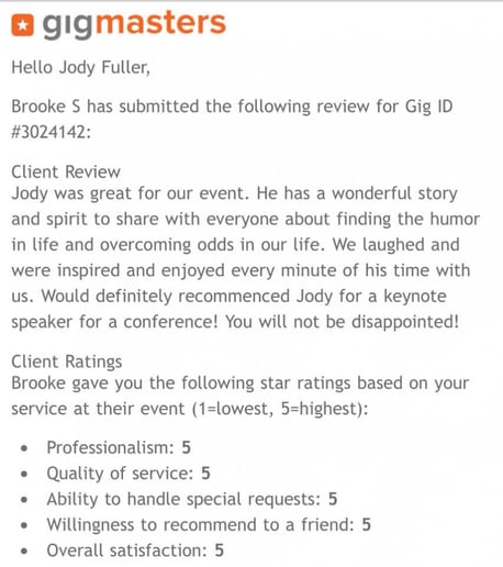 Gallery photo 76 of Jody Fuller: Comedian. Speaker. Writer. Soldier.