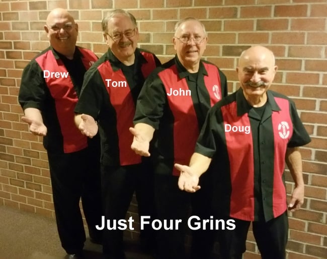 Gallery photo 1 of Just Four Grins Barbershop Quartet