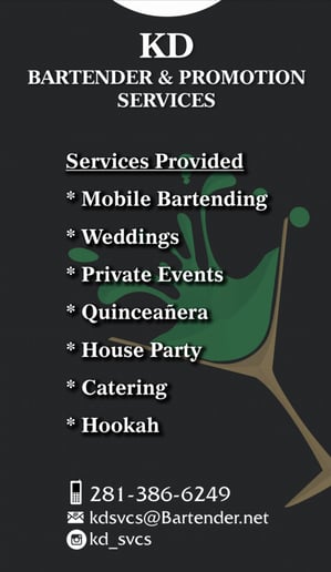 Gallery photo 2 of KD Bartender & Promotion Services