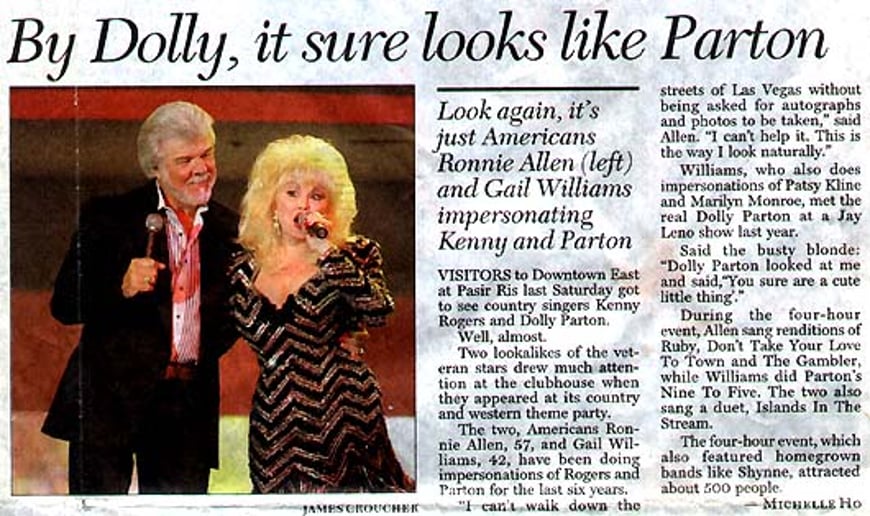 Gallery photo 6 of Ronnie Allen as Kenny Rogers