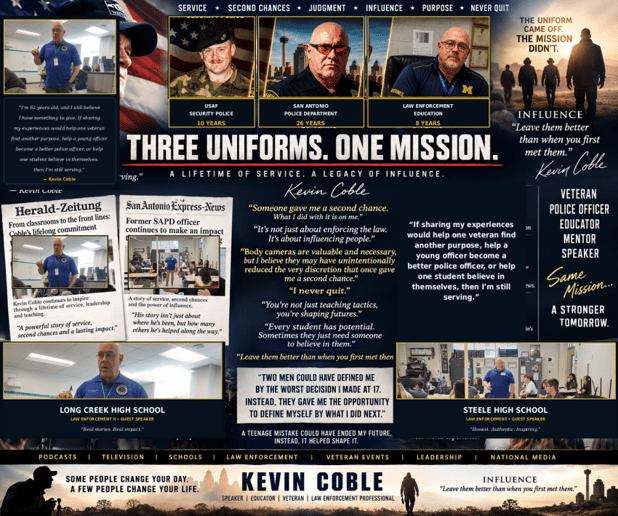 Gallery photo 11 of Kevin Coble"Three Uniforms.One Mission."